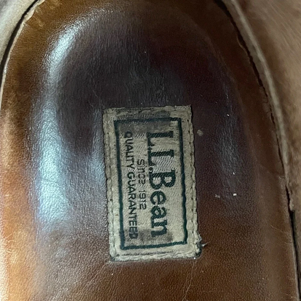 L L Bean Chukka Ankle Boots Burgundy Leather Lace up Men's‎ Size 11 M